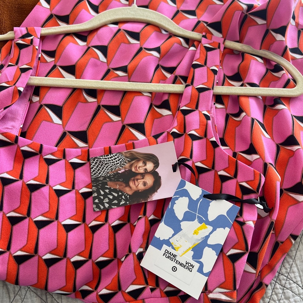 NWT DVF x Target pink mod shift dress - Size 6 - Picture 7 of 7